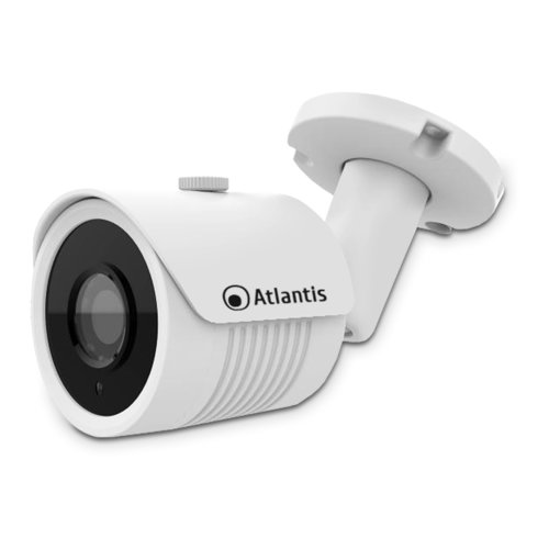 Videocamera atlantis ultraplex a11-ux826a-bp ip poe bullet 3mpx 1920x1080 h.264/h.265 20fps 1/2.9 cmos ir 2 array led 15mt