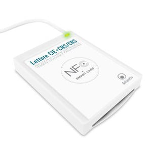 Lettore atlantis p005-cied331c combo cie 3.0 + smart card usb nfc per carta identità elettronica italiana cie 3.0 cns/crs/ts