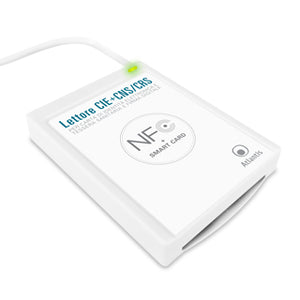 Lettore atlantis p005-cied331c combo cie 3.0 + smart card usb nfc per carta identità elettronica italiana cie 3.0 cns/crs/ts