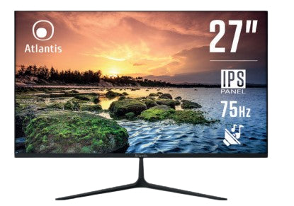 Monitor atlantis led 27 wide a05-he27i-vhdm ips 1920x1080 5ms 240±10cd/m² 1.000:1 vesa mm vga hdmi dp black