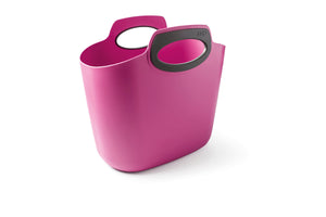 FOR2 FUCSIA, borsa multiuso in plastica indoor/outdoor, con manici, semirigida, made in Italy