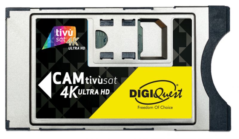 Digiquest cam tivùsat 4k ultra hd modulo di accesso condizionato (cam) - BUNDLETVSAT4K