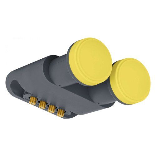 Illuminatore lnb iddigital lnb 249 dual feed 4 utenze grey e yellow