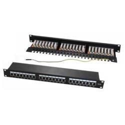 Pann.1u con 24 rj45s cat.5e nero - WPC-PAN-5F-24