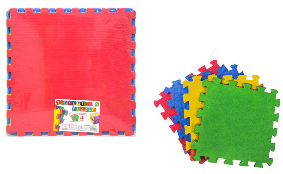 Tappeto Puzzle Gioco Bambini 4 Pezzi Kids Joy