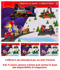 Trenino Natalizio Base per Albero di Natale con Suoni e Luci con Suoni e Luci