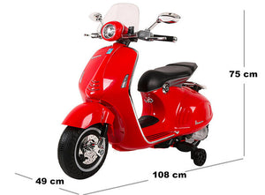 Piaggio Vespa 946 Elettrica 12V per Bambini Rossa