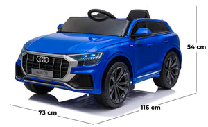 Macchina Elettrica per Bambini 12V con Licenza Audi Q8 Blu