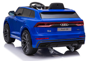 Macchina Elettrica per Bambini 12V con Licenza Audi Q8 Blu