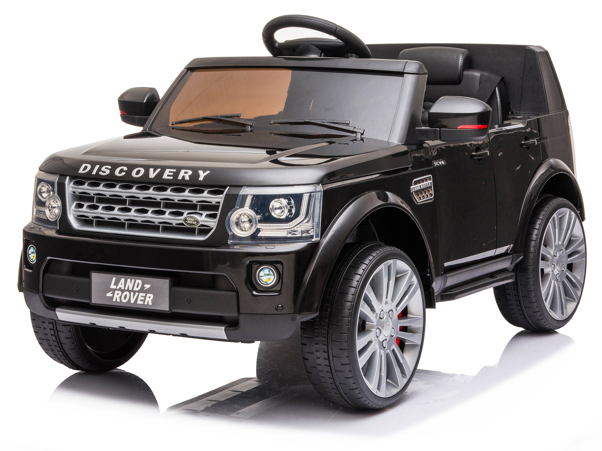 Macchina Elettrica per Bambini 12V con Licenza Land Rover Discovery Nera