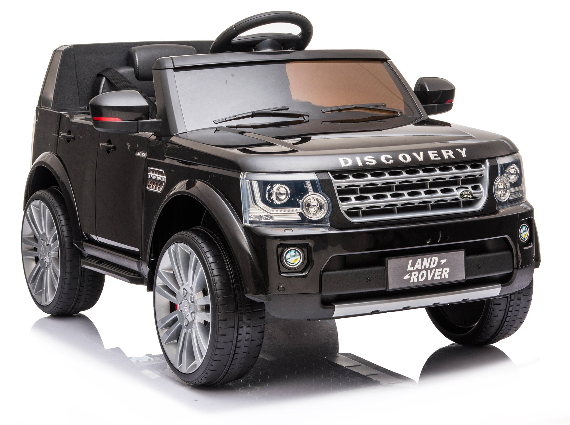 Macchina Elettrica per Bambini 12V con Licenza Land Rover Discovery Nera