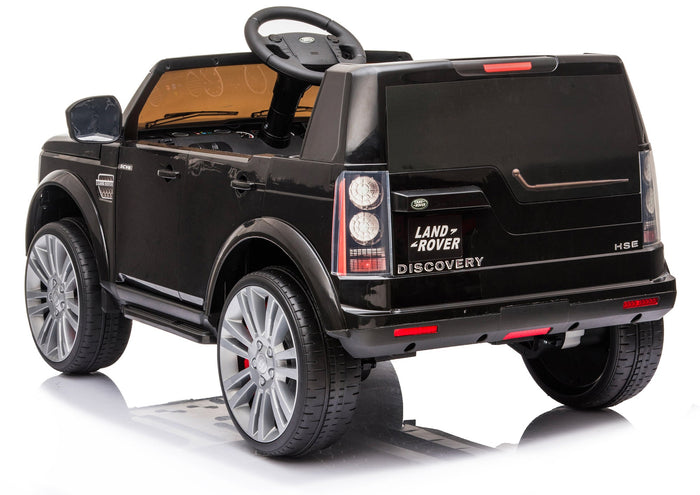 Macchina Elettrica per Bambini 12V con Licenza Land Rover Discovery Nera