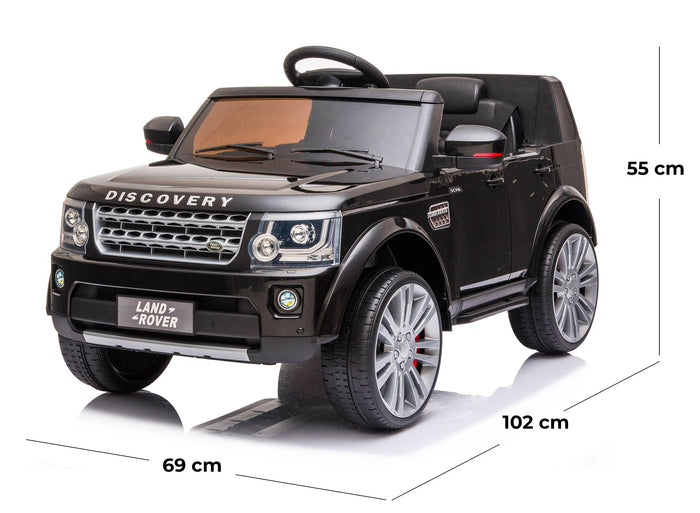 Macchina Elettrica per Bambini 12V con Licenza Land Rover Discovery Nera