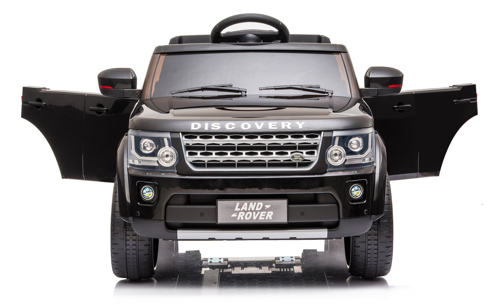 Macchina Elettrica per Bambini 12V con Licenza Land Rover Discovery Nera