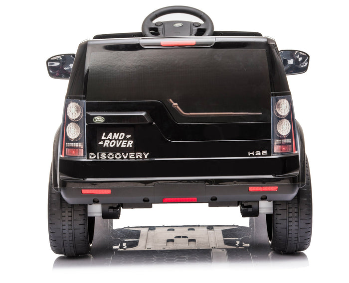 Macchina Elettrica per Bambini 12V con Licenza Land Rover Discovery Nera