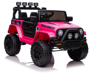 Macchina Elettrica per Bambini 12V Fuoristrada Rosa