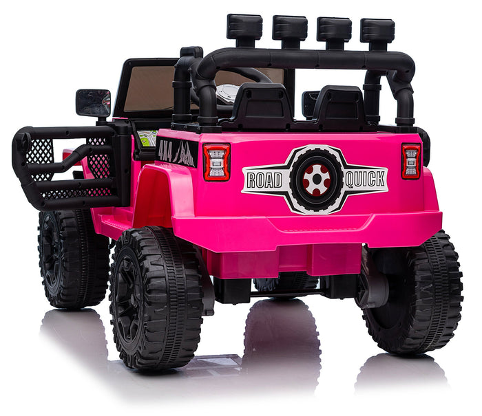 Macchina Elettrica per Bambini 12V Fuoristrada Rosa