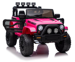 Macchina Elettrica per Bambini 12V Fuoristrada Rosa