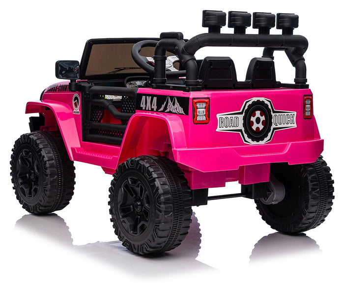 Macchina Elettrica per Bambini 12V Fuoristrada Rosa