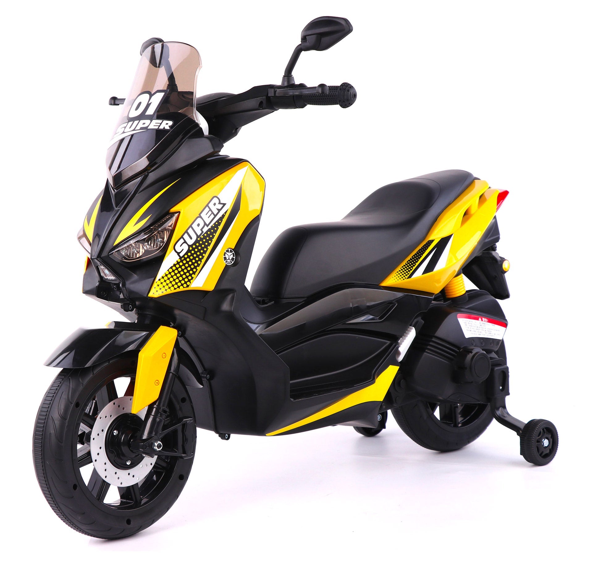 Moto Elettrica per Bambini 6V Super Gialla