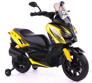 Moto Elettrica per Bambini 6V Super Gialla