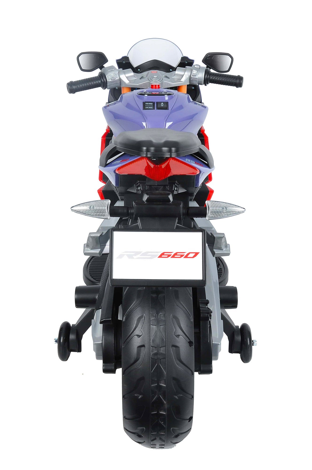 Moto Elettrica per Bambini 12V con Licenza Aprilia RS660 Viola