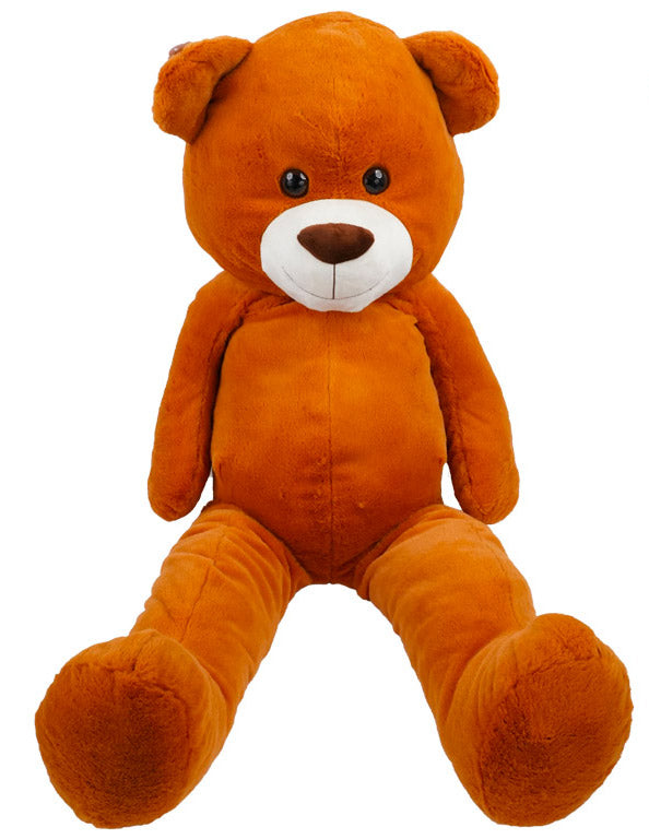 Orso Peluche Puffy H130 cm per Bambini Marrone