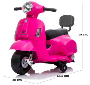 Piaggio Mini Vespa GTS Elettrica 6V per Bambini Rosa