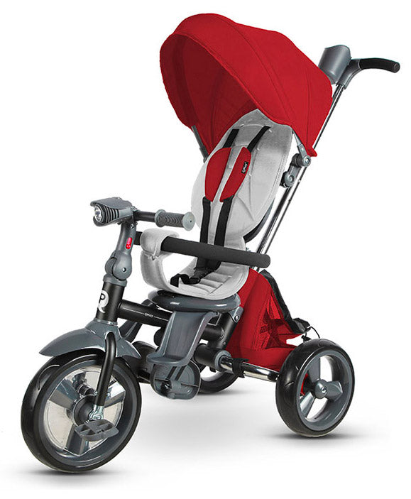 Triciclo Passeggino per Bambini 98x49x105 cm con Seggiolino Reversibile Ciao Rosso