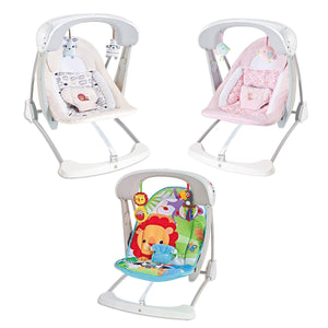 Altalena dondolo oscillante con Musica per Bambini 65x63x49 cm in Acciaio e Poliestere Baby Dreams