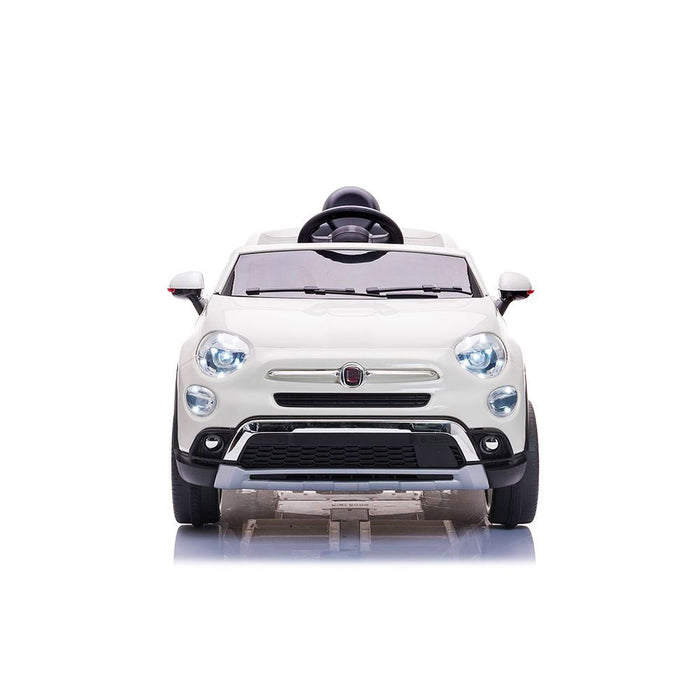 Macchina Elettrica per Bambini 12V con Licenza Fiat 500X Bianca