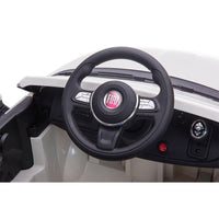 Macchina Elettrica per Bambini 12V con Licenza Fiat 500X Bianca