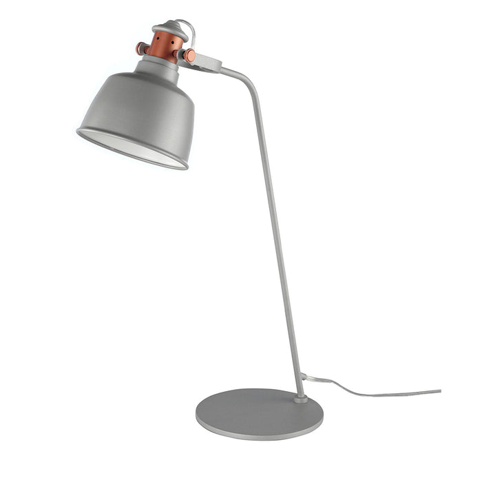 Lampada tavolo in grigio e bronzo