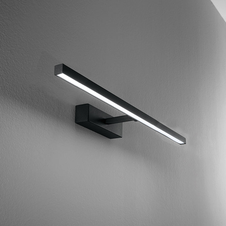 Applique In Metallo Moderna Riga Nero Led Piccola