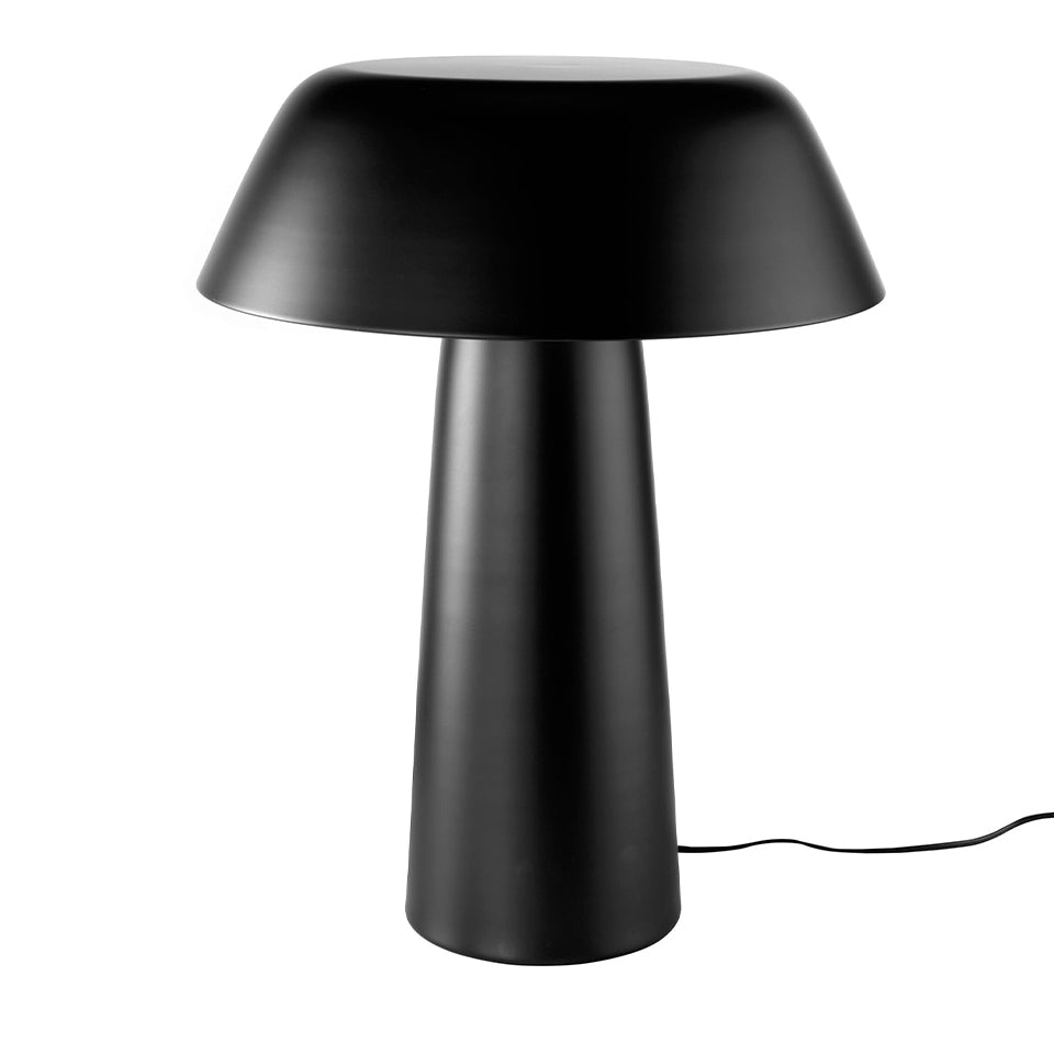 Lampada tavolo in acciaio nero