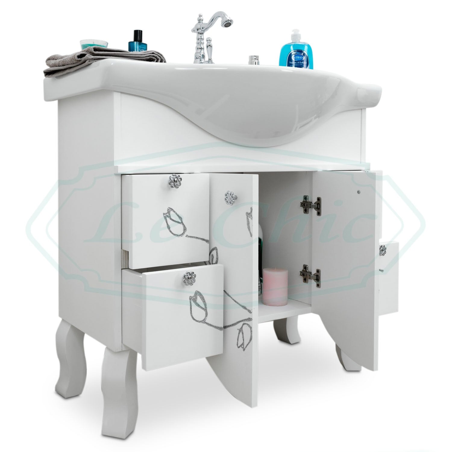 Mobile bagno contemporaneo 85 cm