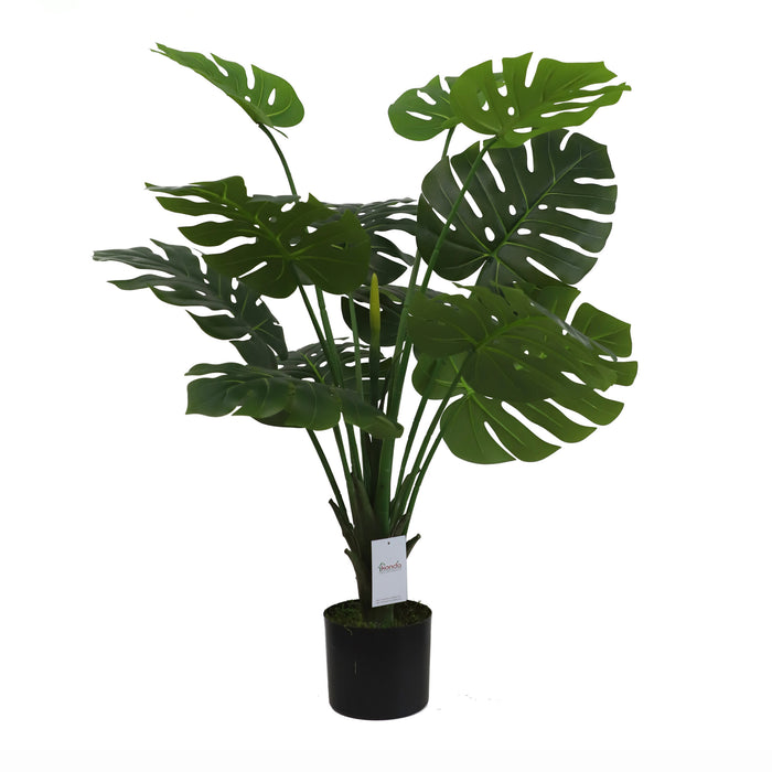 Pianta Ornamentale Per Interno Ed Esterno Albero Di Monstera Artificiale In Vaso 100cm