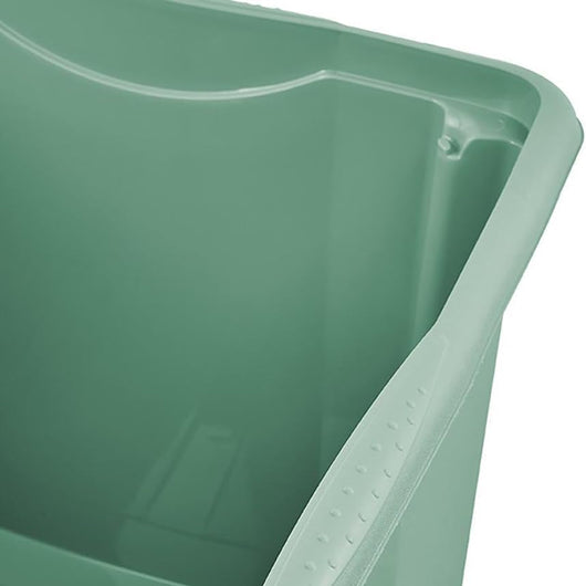 Set Scatole 4x45 L Portaoggetti Verde Plastica Cassetto Contenitore Salvaspazio