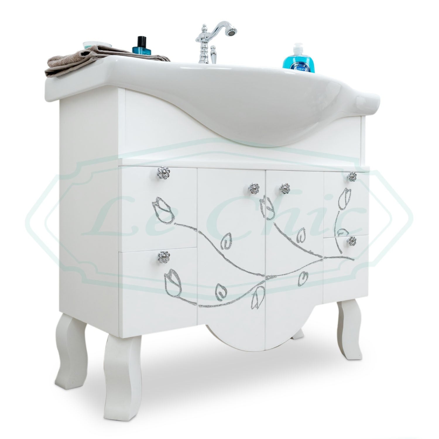 Mobile bagno contemporaneo 85 cm