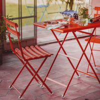 Set da 2, SEDIA AVENUE ROSSO ACERO