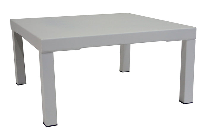 Tavolino da Giardino 60x60xH30 cm in Metallo Modas Bianco