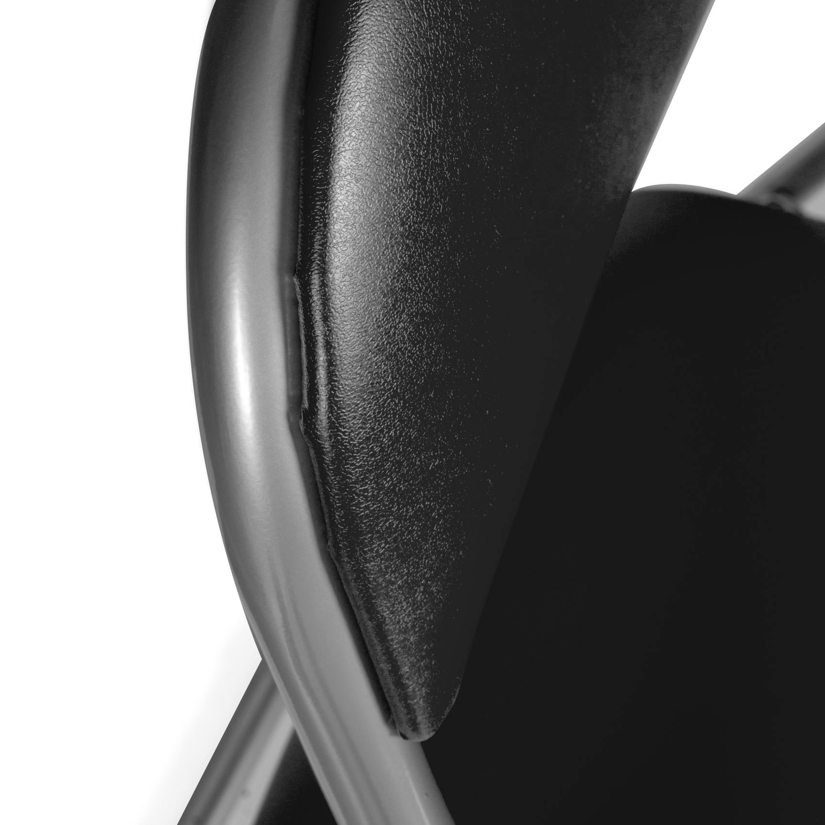 Set di due sedie pieghevoli, colore nero, Misure 43 x 47 x 78 cm
