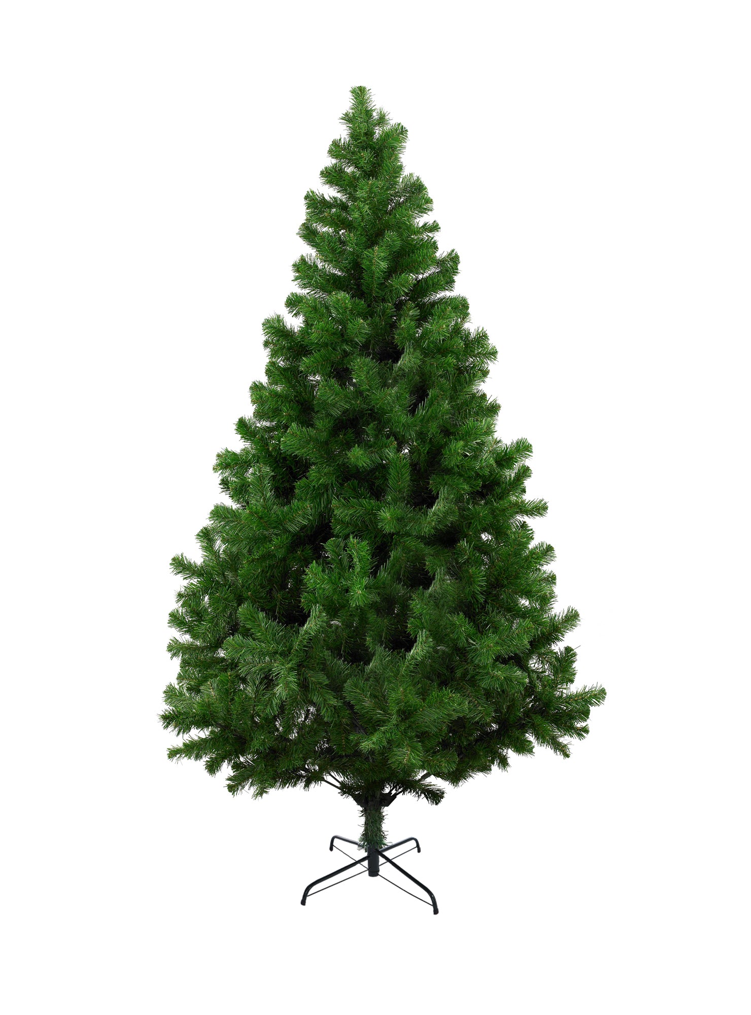 Albero di Natale Riccardo, Albero artificiale extra folto, Albero effetto reale in PVC, 326 rami, Altezza cm 120