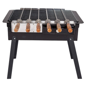 Barbecue a carbonella, a batteria, colore nero, cm 54 x 36 x h45