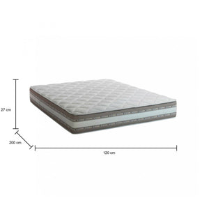 Materasso piazza e mezza Annamaria, Materasso sfoderabile in Memory Foam e Gel Waterfoam, 100% Made in Italy, Antiacaro e Anallergico, cm 120x200 h27