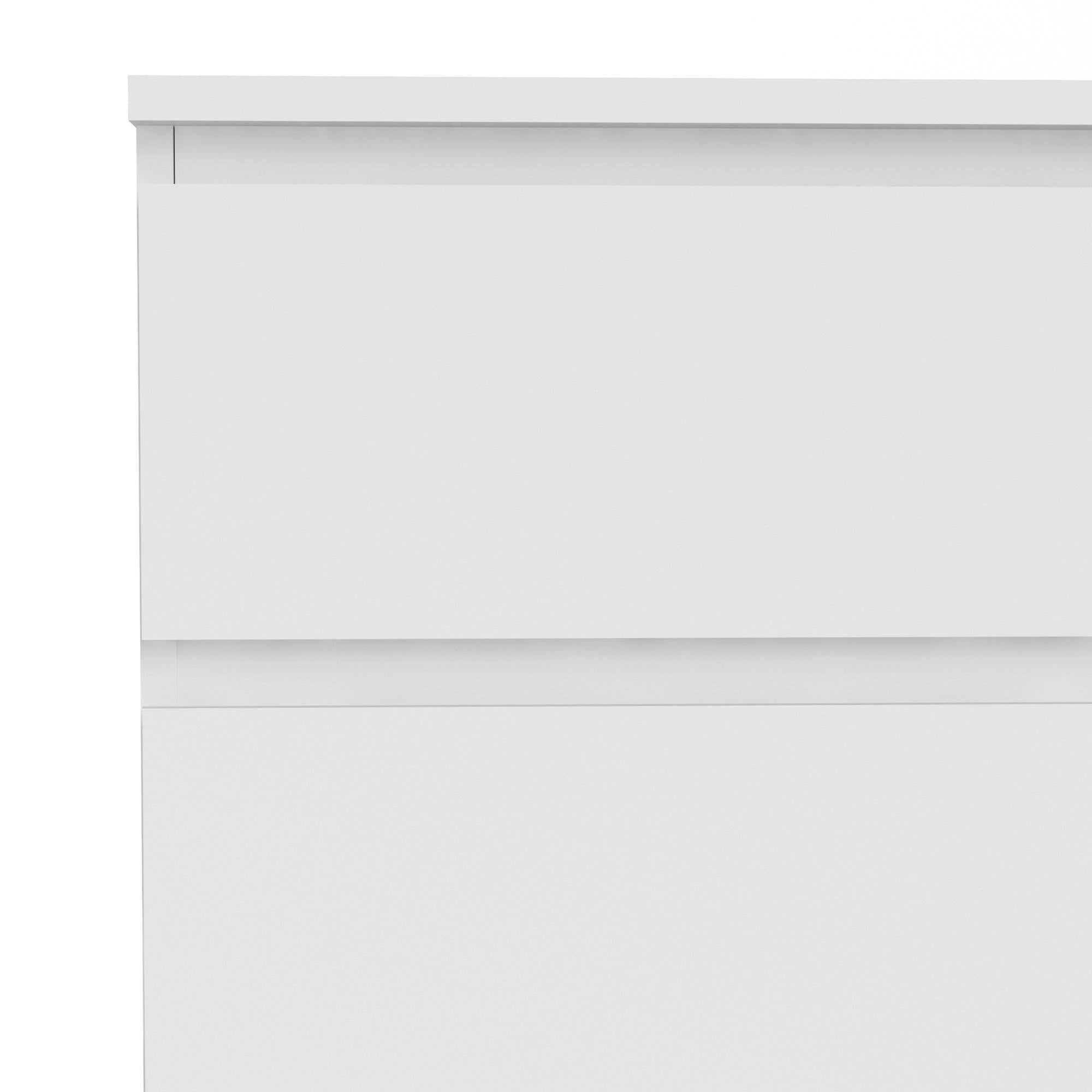 Cassettiera atre cassetti, colore bianco, cm 76 x 83 x 40