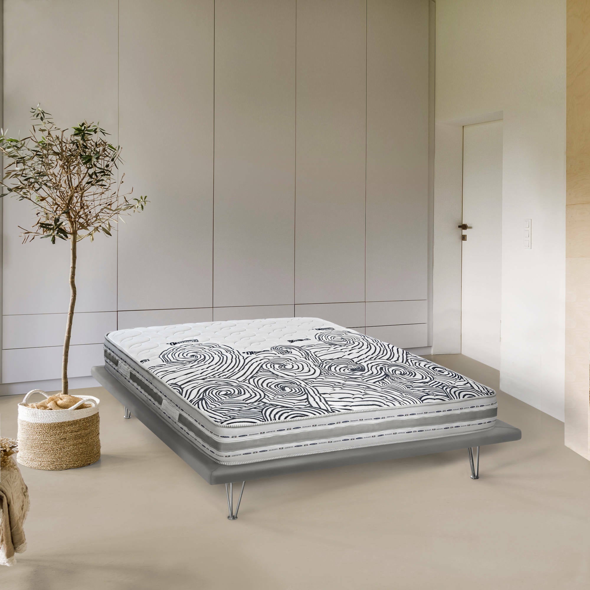 Materasso singolo Wilma, Materasso sfoderabile in Memory Foam e Waterfoam, 100% Made in Italy, Antiacaro e Anallergico, cm 80x190 h 22