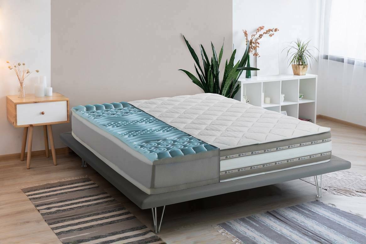 Materasso singolo Ursula, Materasso in Memory Foam e Gel a 9 zone differenziate, 100% Made in Italy, Antiacaro e Anallergico, cm 80x190 h27