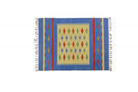 Tappeto moderno Seattle, stile kilim, 100% cotone, multicolore, 200x140cm