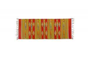 Tappeto moderno Seattle, stile kilim, 100% cotone, multicolore, 240x60cm